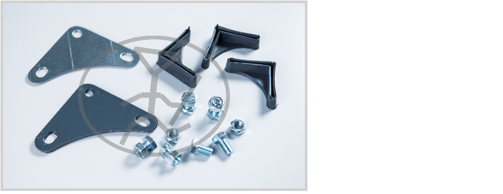 Dexion (Ντέξιον) Κομβοελάσματα - Πλαστικά πέλματα - Κοχλίες